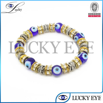 evil eye body jewelry gold spacer crystal