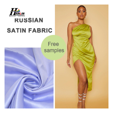 Soft Satin Polyester Spandex Woven 150D Duchess Satin Fabric