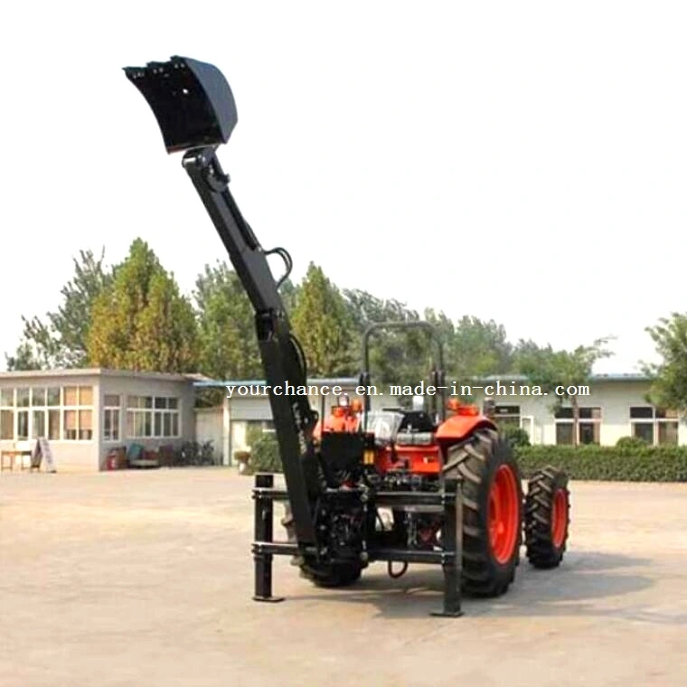 Ce Approved High Quality Tractor Attachment Lwe Series Towable Pto Shaft Drive Side Shift Hydraulic Mini Garden Backhoe for 20-120HP Tractor