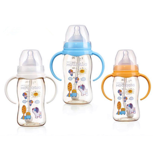 8oz PPSU Baby-Stillflasche mit weitem Hals