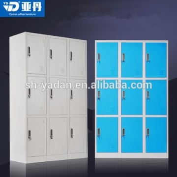 Office lateral metal cabinet nine door vertical steel file cabinet