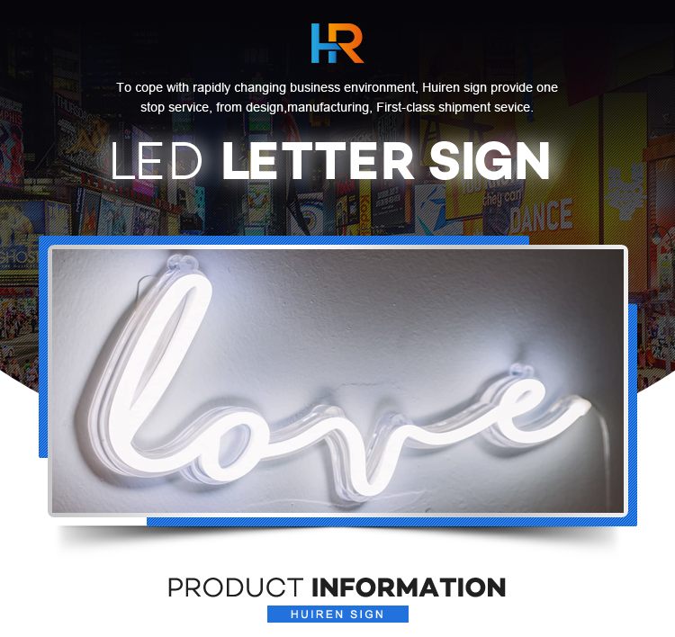 Custom Flex Decorative wholesale led LOVE neon logo signs