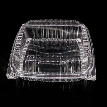 Custom 9x9x3 Clear Hinged PET Clamshell Plastic Blister Packaging