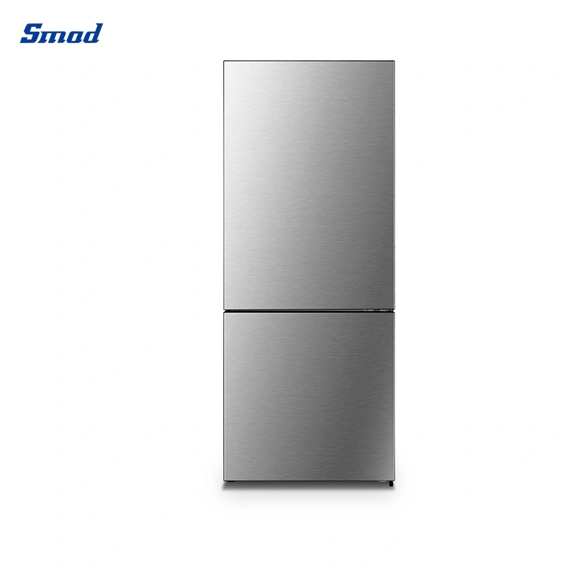 Counter Depth Stainless Steel Double Door Bottom Freezer Fridge Refrigerator