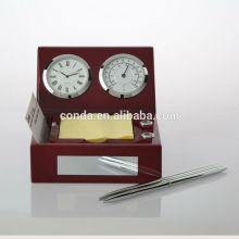 Alibaba welcomed wooden stand clock with pen