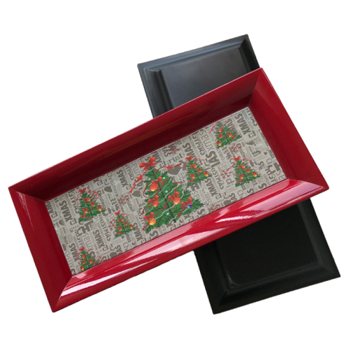 Rectangle Christmas Plastic Tray