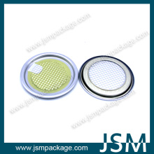 73mm diameter aluminum easy open lid for food paper cans
