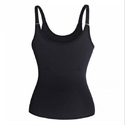 Ladies Body Belly Zipper Corset Neoprene Three-Layer Patch Wicking Vest And Shapewear