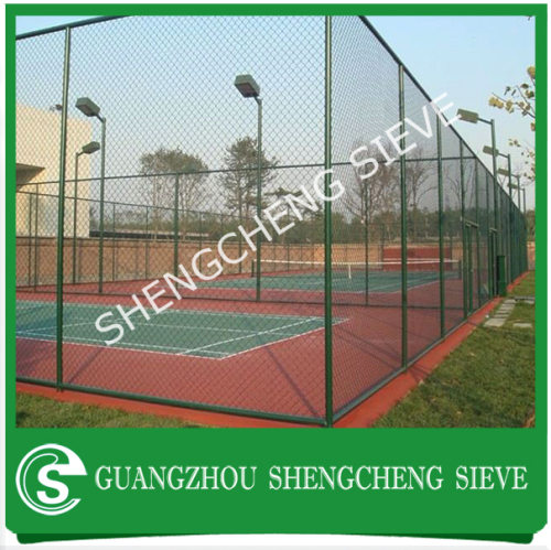 Galvanized pvc colored green basketball court fence basketball fence netting