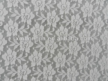 Nylon Spandex Stretch Jacquard Lace Fabric