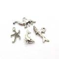 Ocean Charms Antiqued Silver Sea Animal Pendants Dolphin Whale Starfish Sea Horse Ocean Drops for Jewelry Making Supplier