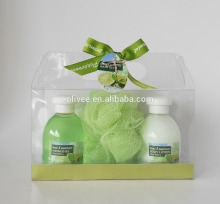lemon bath gift set, luxury body bath set