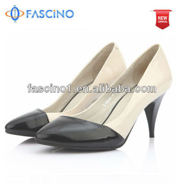 Women White Black Fashion Heels Pump