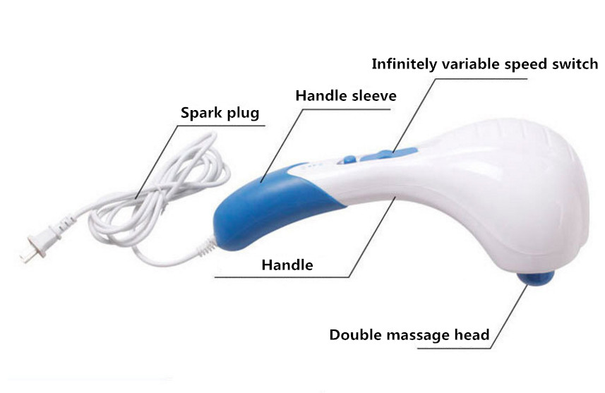 Manufacturer direct-selling multi-purpose two-head massage hammer intelligent hot compress massager electric massage stick