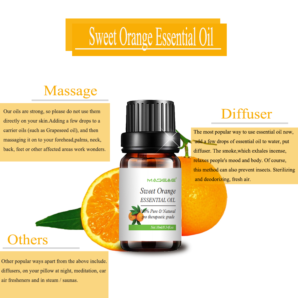 Aceite esencial de naranja dulce soluble en agua para difusor