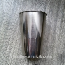 18/8 Food-Grade Stainless Steel Rolled Edge Wine Cup 16 OZ Pint Cup