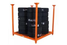 heavy duty stackable tire display rack or tire display stand