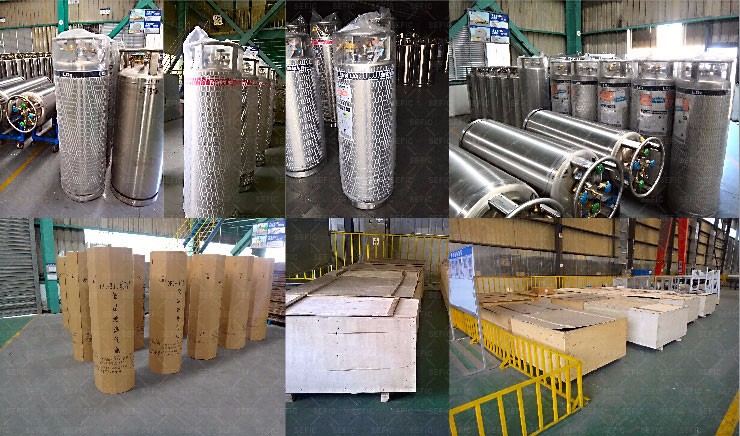 Export To Spain TPED approved 210L 2.88Mpa Liquid Oxygen Cylinder