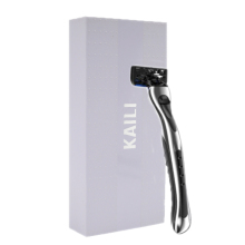 KAILI Five Stainless Steel Blade Cartridge Pivoting Head Metal Handle Shaving Razor for Men