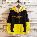 Custom Men's polyester cotton hooded sweatshirt