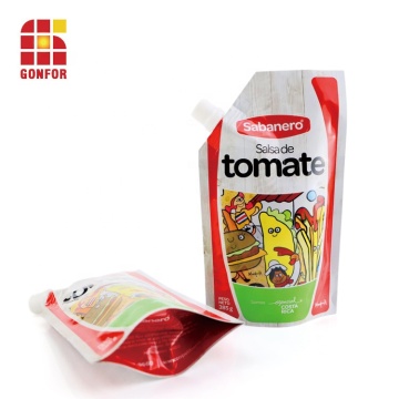 Spout Stand Up Pouch para salsa de tomate