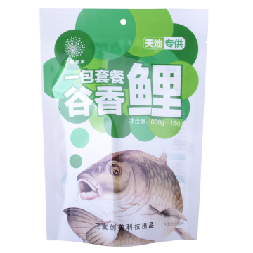 1,5 lb 40 lb drijvende vis voedsel pellets zakje vis voedsel verpakkingen stand -up tassen
