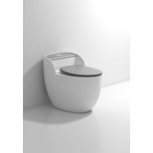 Новый дизайн белый серый красочный туалет.