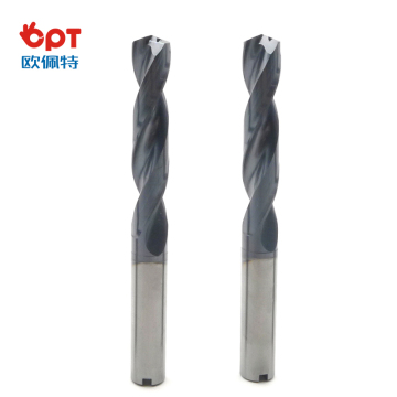 Solid carbide high feed rate twist drills