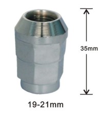 Closed bulge acorn wheel nuts