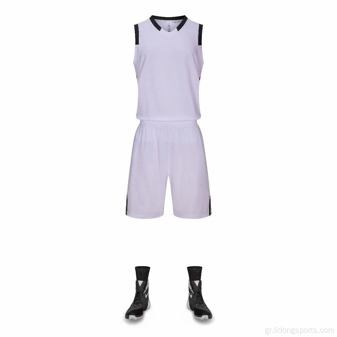 Η φανέλα μπάσκετ φορούν γρήγορο σετ στολή μπάσκετ.