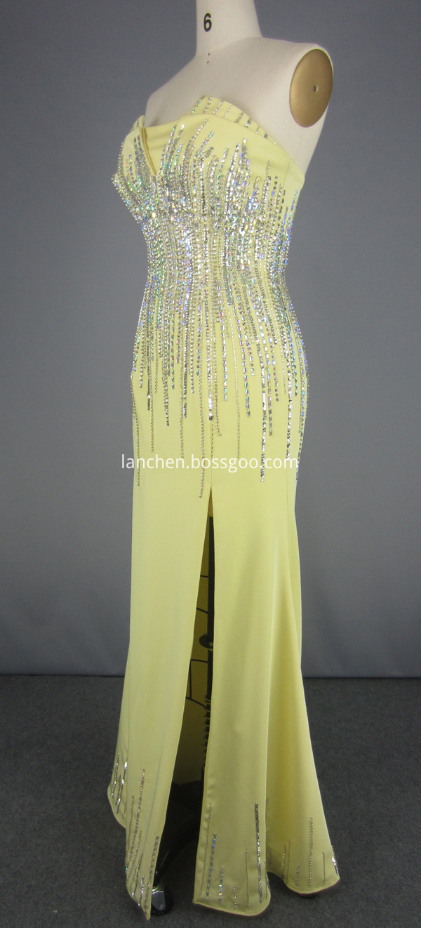 bridesmaid dress yellow