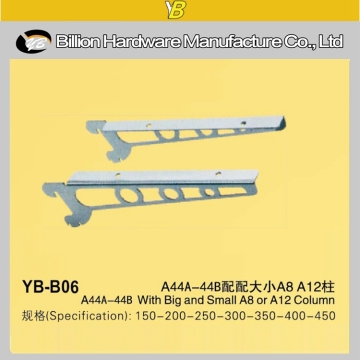 metal slotted glass bracket hanging bracket