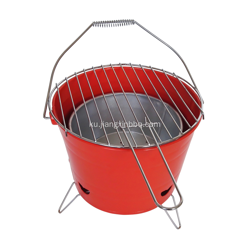 10 Inch Portable Charcoal Bucket BBQ