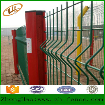 powder painted metal triangle bended fence