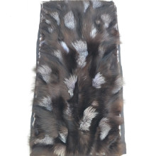 Hot sale natural color 45x95cm silver fox fur skin Fox belly plate
