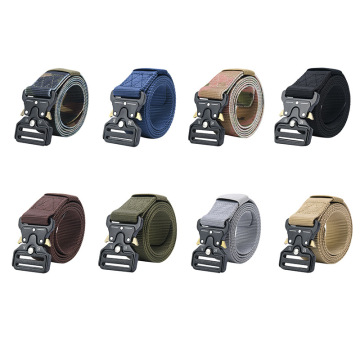 Adjustable Nylon Webbing Belt - Heavy Duty Fancy Men's Waist Belt