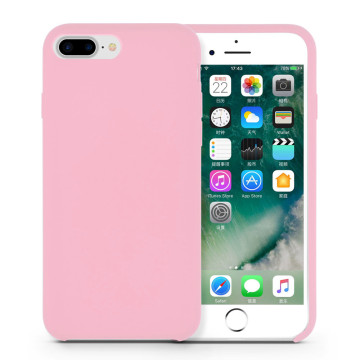 Girlish Pink Liquid Silicone Rubber iPhone8 Case