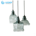 LEDER Dekorasyon nga Glass Pendant Lamps