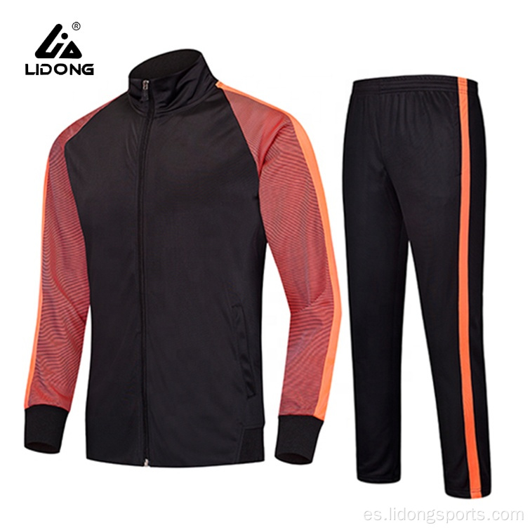 Traje de pista deportiva para jogging de chándal 100% poliéster personalizado