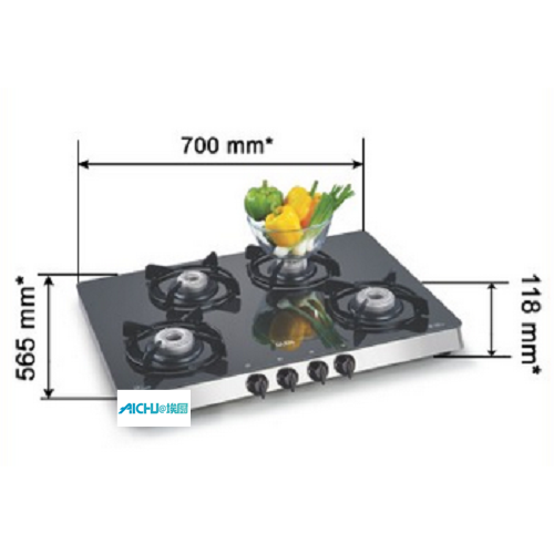8MM Thick Toughened Glass Gas Cooktop