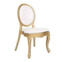 Wholesale PP Resin Gold Frame Louis Chair with Cushion