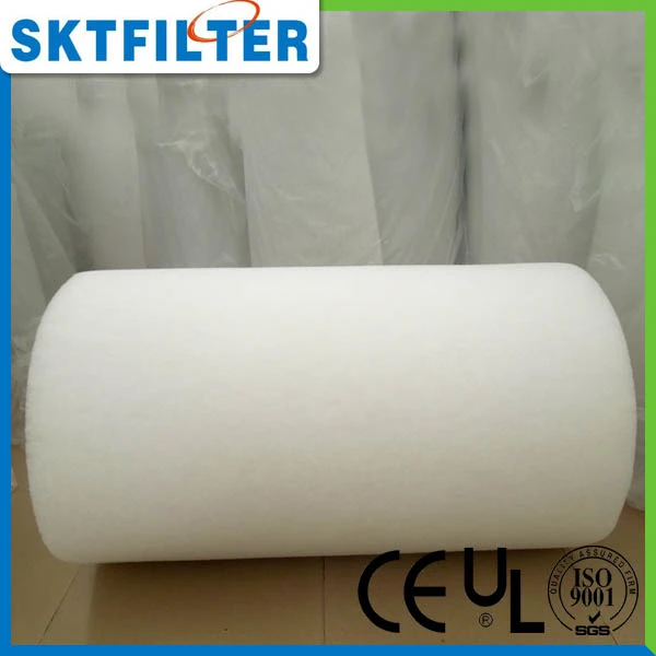 White Washable Roll Primary Cotton Coarse Filters Cotton