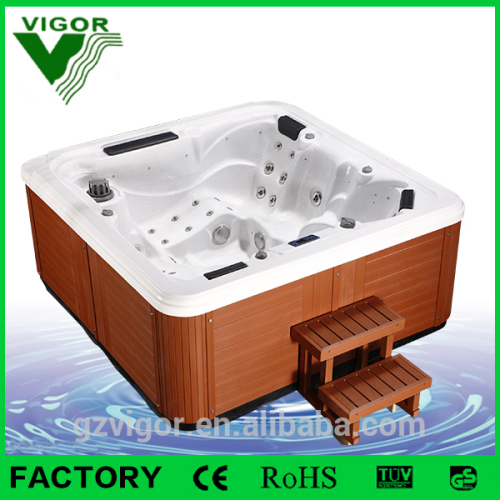 factory Chinese hydro sex combo massage outdoor whirlpool spa bath tub