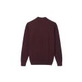 Men's Knitted Quarter Zip Mock-neck Pullover