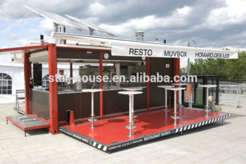 container restaurant, mobile restaurant, modern restaurant