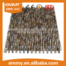 China river brown shell teeth wall tile mosaic unique shell mosaic panel