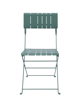 Outdoor Metal Folding Slatted Chair