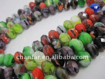 Mixed colorful crystal beads