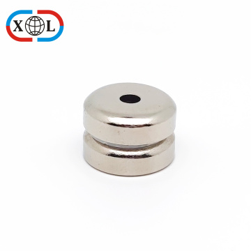 Round Neodymium Cup Magnet with Countersunk Hole