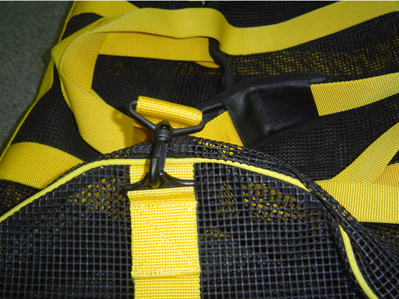 Heavy duty PVC backpack nylon drawstring bag diving mesh bag